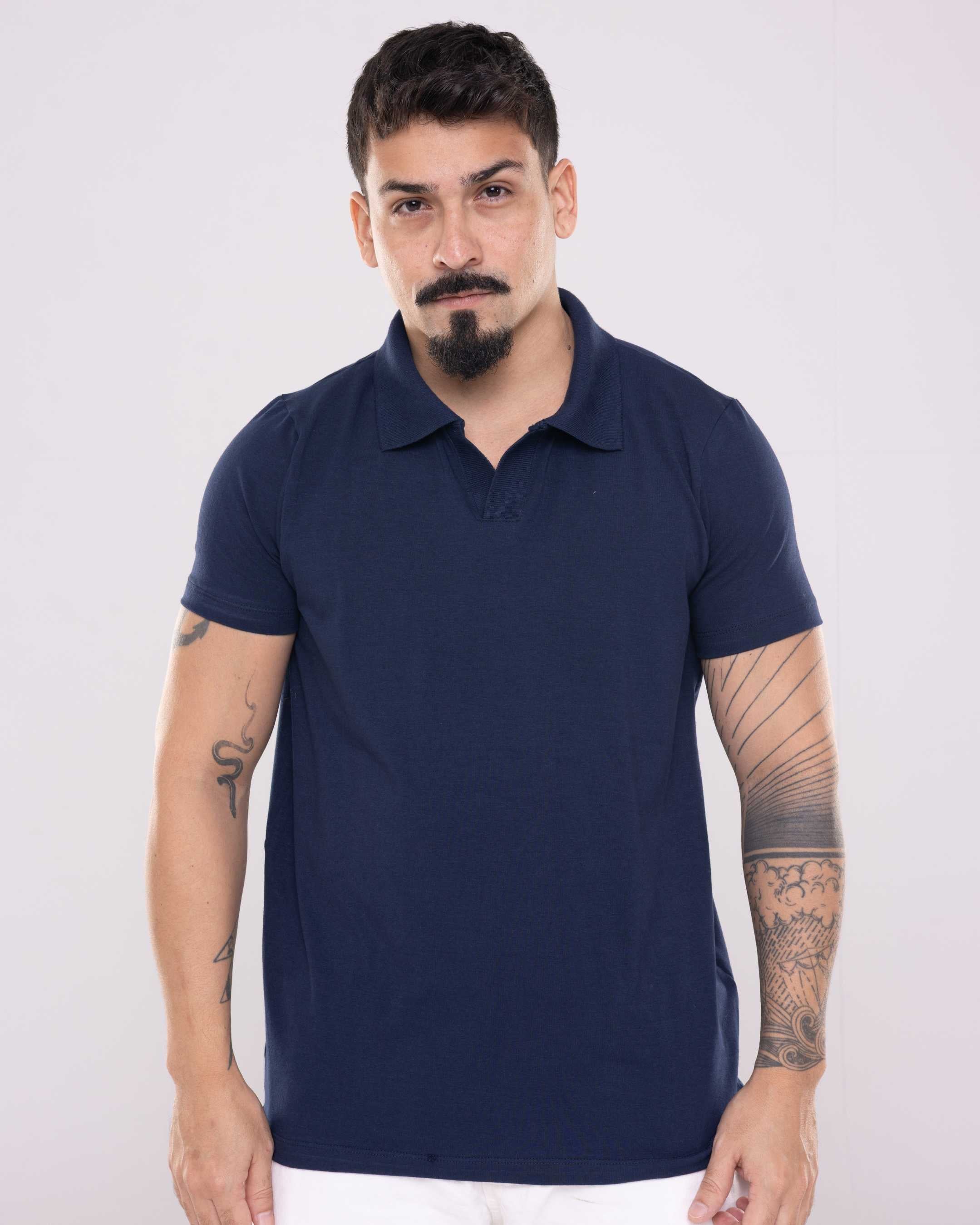 Polo Navy | Muscle Shirt
